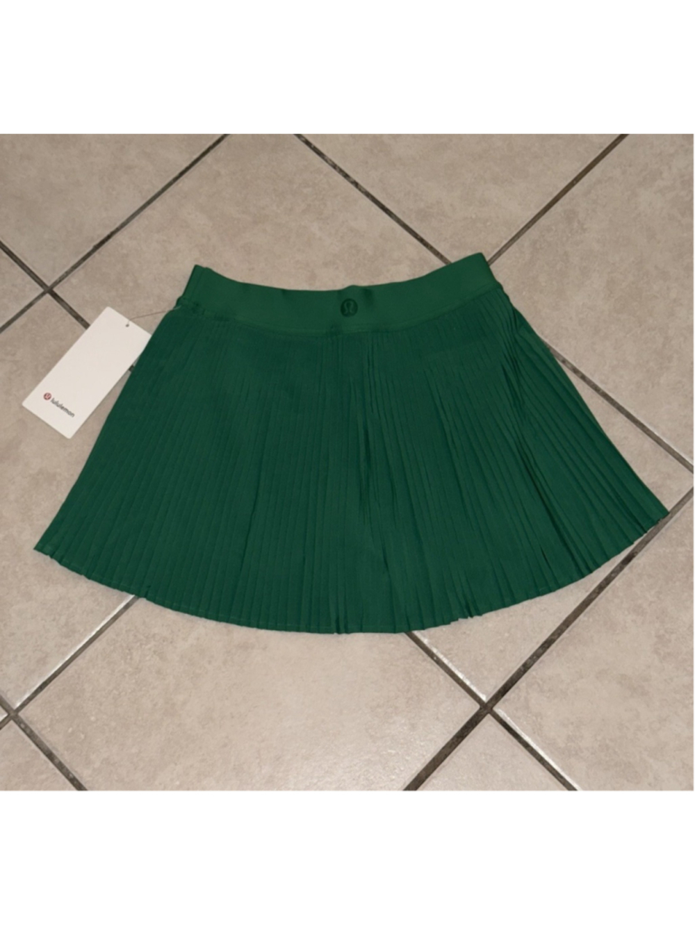 LULULEMON REPLEAT HR TENNIS SKIRT/SKORT RACEWAY GREEN SIZE 4
